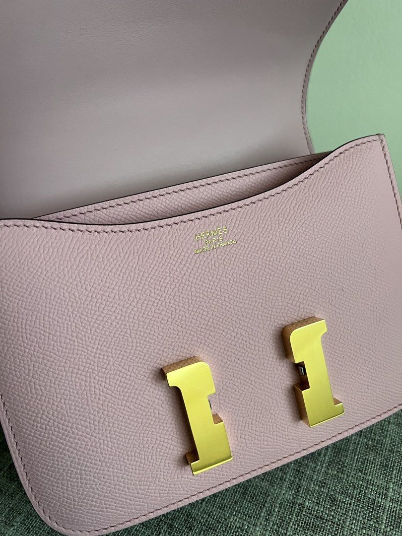 Hermès Mini Constance 18 (Category: Luxury Bags & Wallets) located in Pasig City. Submitted by declutterwithme11 (Listing ID 1434470260, Image 3). Description: - Used once. Still looks new. - Interior and exterior are clean. No visible scratch on hardwares. - Coded. - Condition: 9/10 - Includes box and dust bag Last price already from P5,000. 🙏🏻 I won’t accept return and refund, so please triple check the item before buying. DM me for more deta
