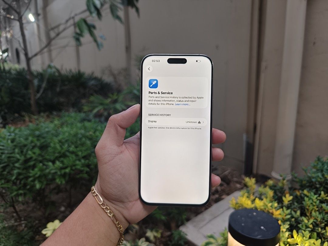 iPhone 16 Pro Max 512gb (Category: iPhone 16 Series) located in Manila. Submitted by yajjjjjjk (Listing ID 1434564663, Image 2). Description: Iphone 16 Pro max 512gb esim openline replaced lcd Details: Unit is in excellent condition Around 98 percent smooth 512gb 93 battery health Replaced lcd with class a bawal sa maselan Working truetone Working face id Us variant esim only (no physical sim) Openline any esim Selling it for only 40k fixed! pres