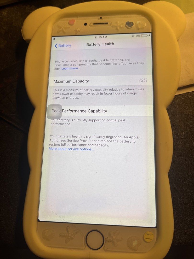 Iphone 6 Plus (Category: iPhone 6 Series) located in Surigao. Submitted by dittomitsukeru (Listing ID 1434549159, Image 3). Description: 72 BH Home button working may slight burn na siya sa baba but doesn't affect touch screen.