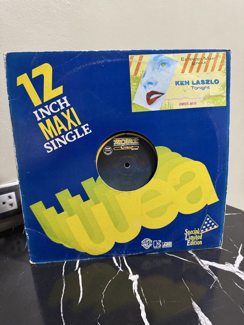 KEN LASZLO “TONIGHT” (SPECIAL LIMITED EDITION) (Category: Vinyls) located in Cainta. Submitted by e.collections (Listing ID 1434518078, Image 1). Description: Ken Laszlo “Tonight” 12-inch vinyl single Disc condition: VG Sleeve condition: good Made in the Philippines.