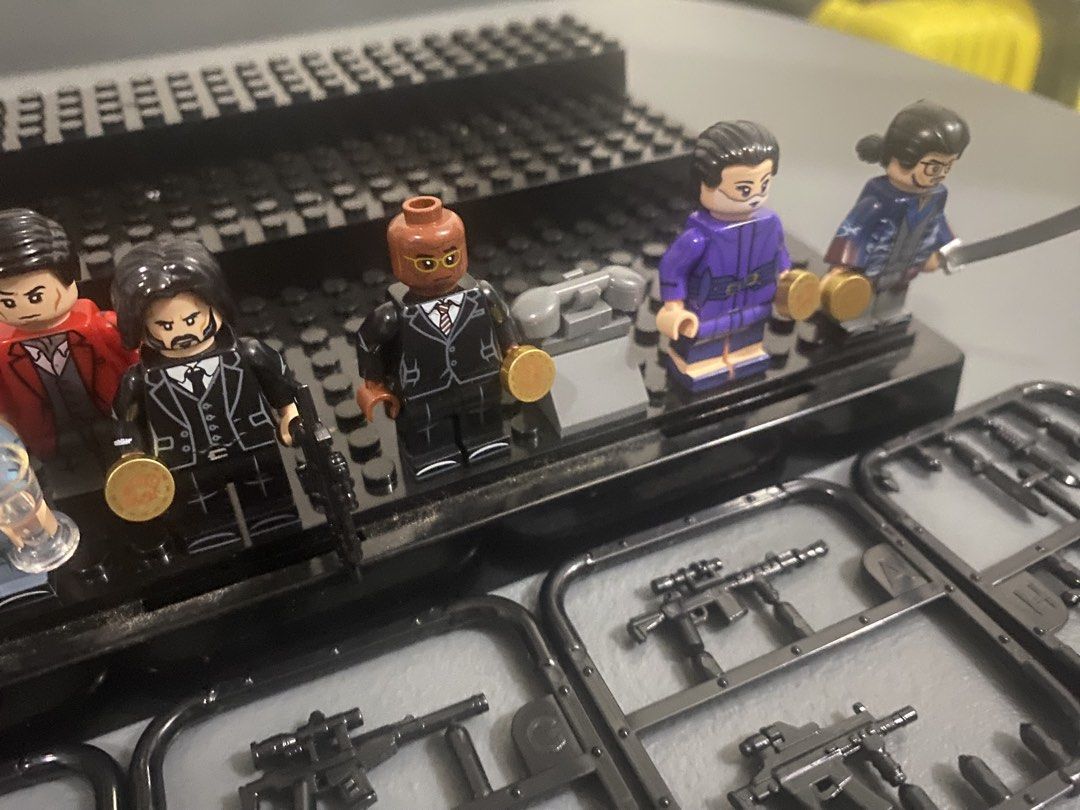 KO mini figures: John Wick (Category: Designer & Blind Box Toys) located in Cainta. Submitted by rspbsms17 (Listing ID 1434460957, Image 3). Description: All are KOs. Each mini figure is priced at 100 (last price). The mini figures include: (SOLD) -John Wick -Winston -young Winston -Charon -Bowery King -Adjudicator -Caine -Shimazu Koji (super glue was applied to loose right arm) RFS: quitting LEGO; transitioned to action figures LOC: Mandaluyong 