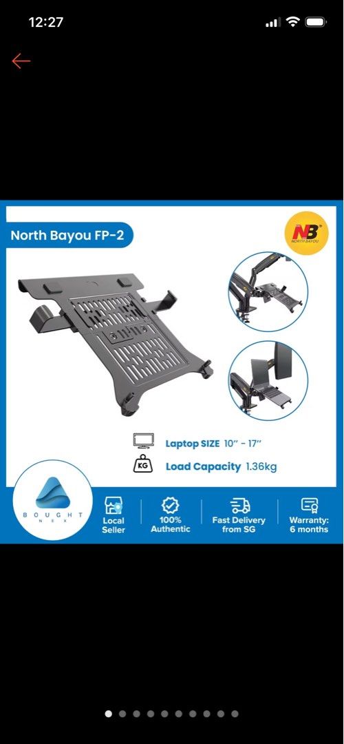 Laptop tray with arm included466339752177848320