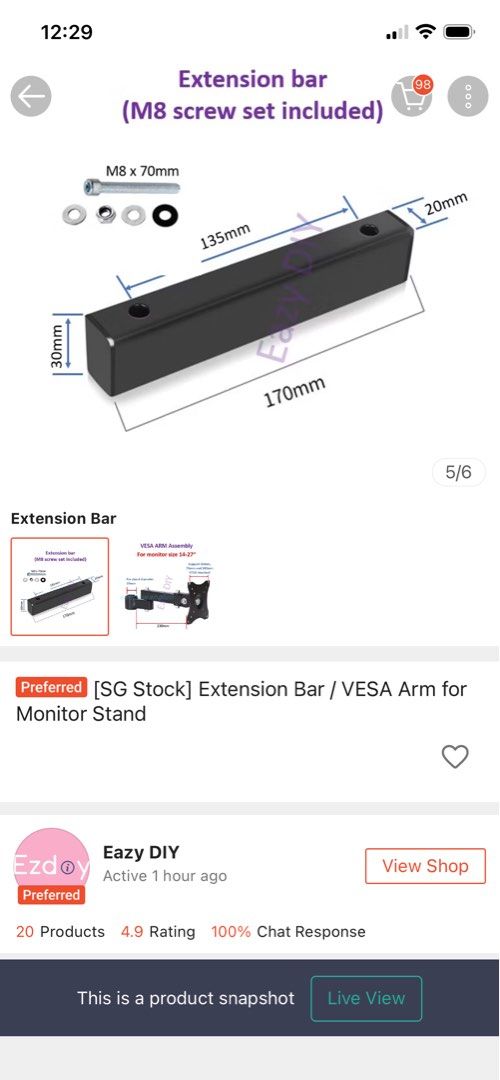 Laptop tray with arm included466339752177848321