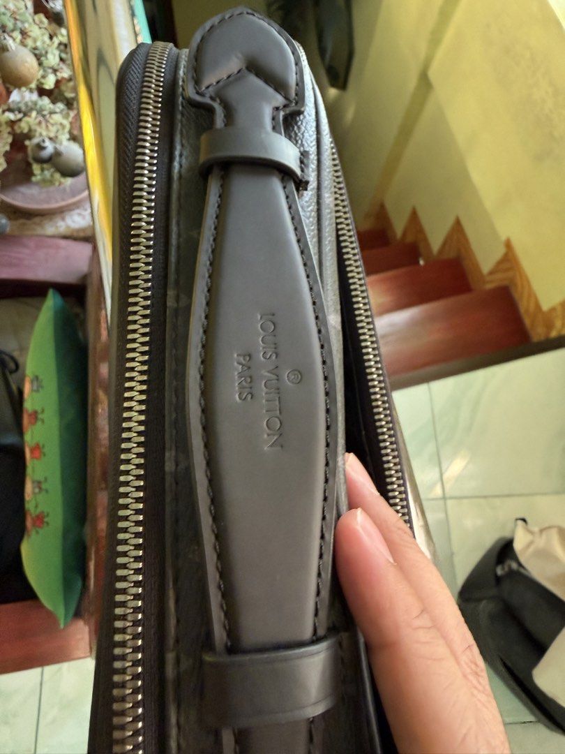 LV waist Bumbag Eclipse Monogram (Category: Luxury Bags & Wallets) located in Cabuyao City. Submitted by girliecloset202434 (Listing ID 1434388972, Image 3). Description: Brand: Elvee Color: Black Material: Canvas and Leather trim Condition: good as new with minimal flaws at the back of the bag (may scratch sa canvas) please read🙏 Inclusion: dustbag only Coded: ✅ (see attached photo) No return no exchange! Last price upon request. .