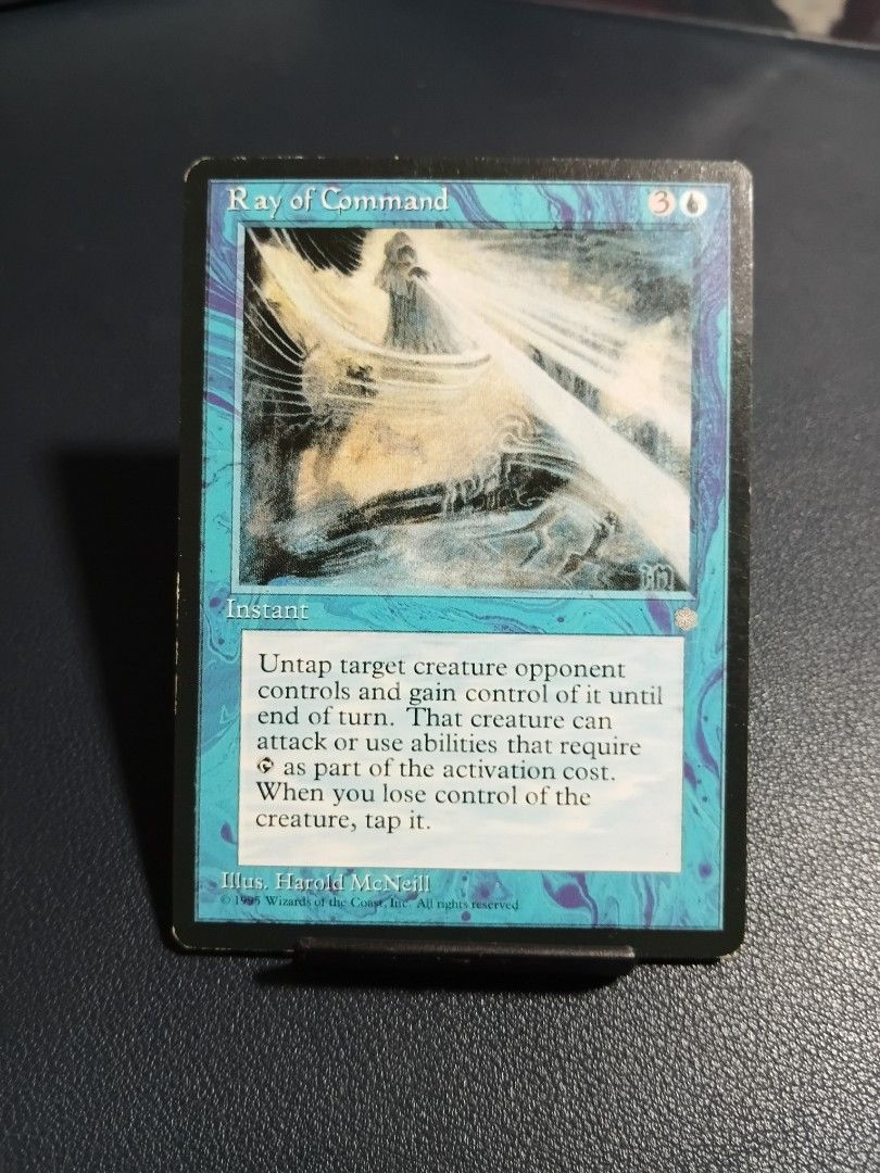 Magic: The Gathering - Ray of Command ( Ice Age ) MTG (Category: Raw Singles) located in Manila. Submitted by _mugen24 (Listing ID 1434431267, Image 1). Description: - Magic: The Gathering card: Ray of Command - Card Type: Instant - Ice Age Edition MTG Can be delivered by Lalamove, Grab or J&T Shipping fee shouldered by buyer MOP: GCash, Gotym, BDO, Maya, Maribank.