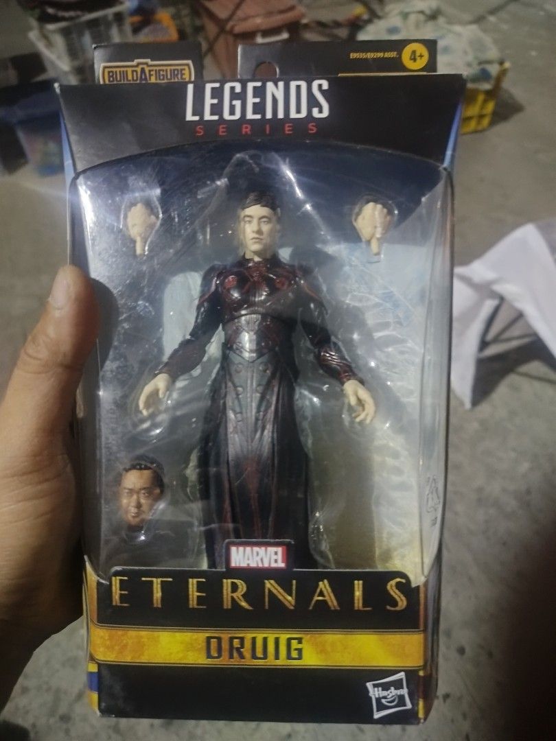 Marvel Legends Eternals Druig Action Figure (Category: Figurines & Statues) located in Plaridel. Submitted by klayskolektibols (Listing ID 1434498109, Image 1). Description: - Marvel Legends Druig action figure. - From the Eternals movie. - Includes accessories. - Features a Gilgamesh Build-A-Figure piece. - Brand new in original packaging. - Packaging with Marvel Legends and Eternals branding..