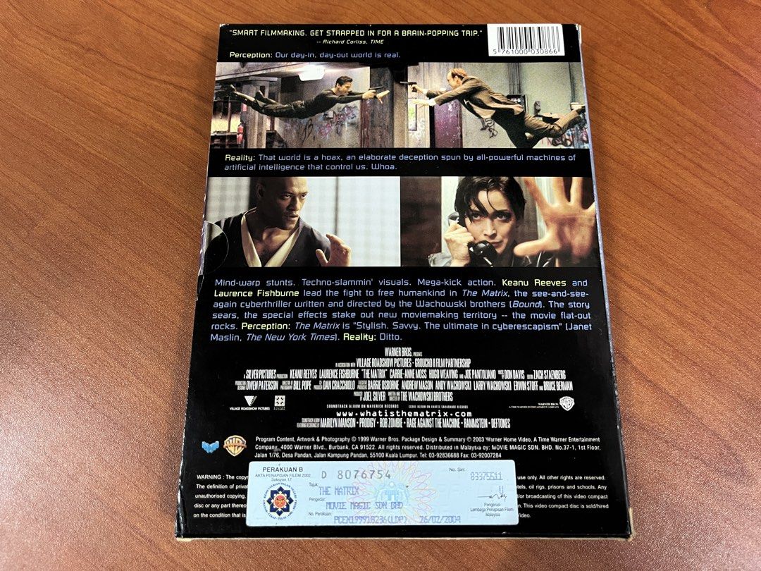 Matrix VCD (Category: CDs & DVDs) located in Georgetown. Submitted by alexxxc63 (Listing ID 1434505421, Image 2). Description: 🔸Original VCD 🔸Free shipping (Semenanjung).