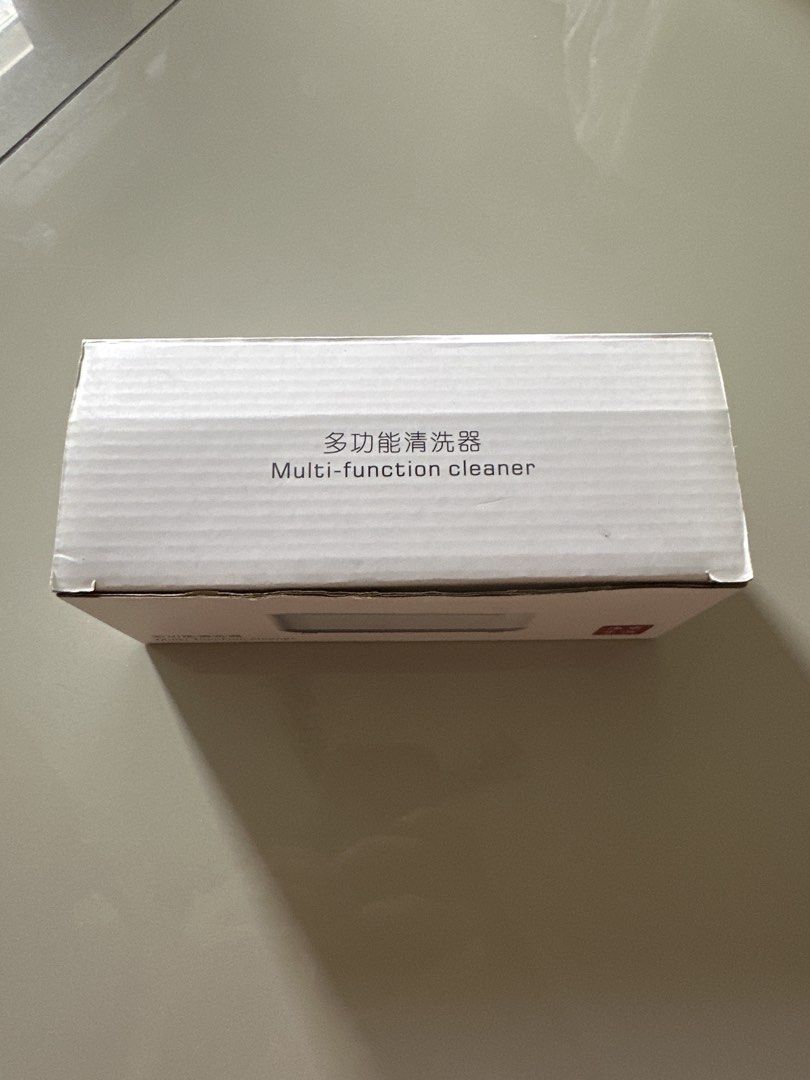 Multi-function Cleaner (Category: Vacuum Cleaner & Housekeeping) located in Puchong. Submitted by henry_nicole_stuff (Listing ID 1434447660, Image 2). Description: - Brand new multi-function cleaner. - Suitable for cleaning various items. - Product name displayed in both Chinese and English. - Comes in a white box with a product image. - Used once..