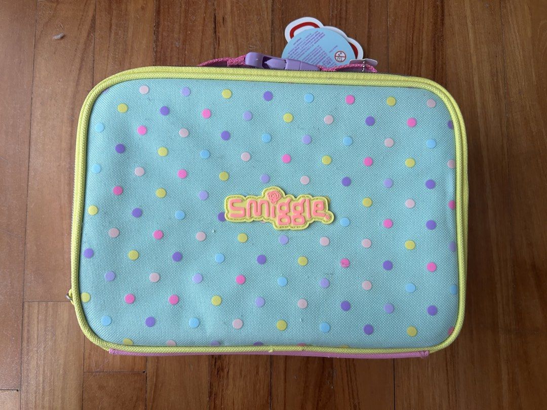NEW Smiggle Unicorn Thermal Lunchbox authentic (Category: Stationery & School Supplies) located in Singapore. Submitted by sophibel (Listing ID 1434410121, Image 3). Description: Brand new Smiggle lunchboxes Thermal inner lining Genuine bought from Smiggles store 2 available- unicorn and polka dots $15 each bag Both items are new with tags attached. Pick up Suntec city or Tanah Merah.