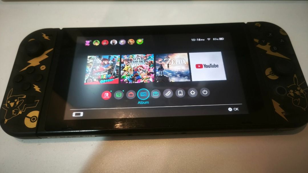 Nintendo Switch V1 (UNIT ONLY) (Category: Nintendo) located in Caloocan City. Submitted by goldenpenguin_764fe1 (Listing ID 1434558282, Image 2). Description: No box, no dock, no charger may speaker issue and battery is medyo used na apart from that, everything is okay naman sold na po yung games rfs: di na ginagamit imus/bacoor area po.