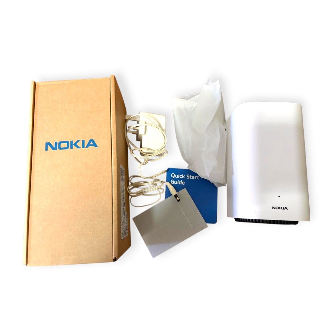 Nokia WiFi Beacon 2, a Wi-Fi 6 mesh router designed for seamless whole ...