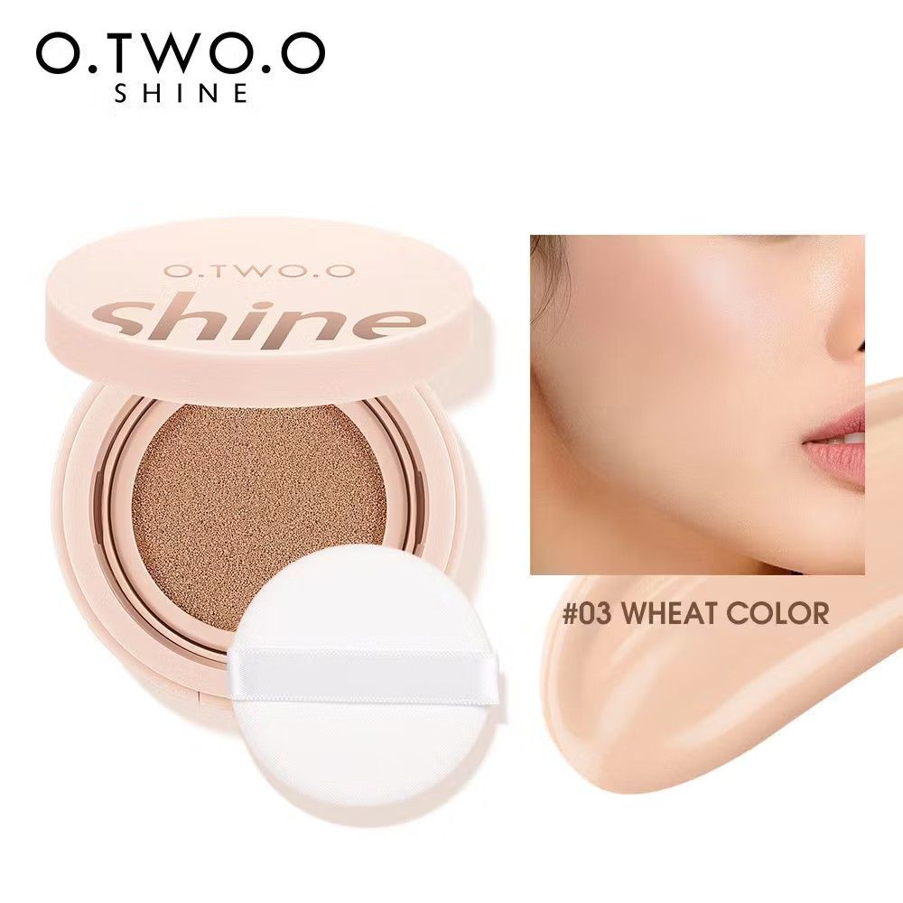 O.TWO.O Shine Cushion BB Cream (Category: Makeup) located in Los Banos. Submitted by donnaalbay47990 (Listing ID 1434575664, Image 3). Description: - O.TWO.O Shine Cushion BB Cream - Available Shades: #01 Pink White, #03 Wheat Color - Provides a radiant finish - Includes a sponge applicator for easy use - Packaged in a light pink compact case.