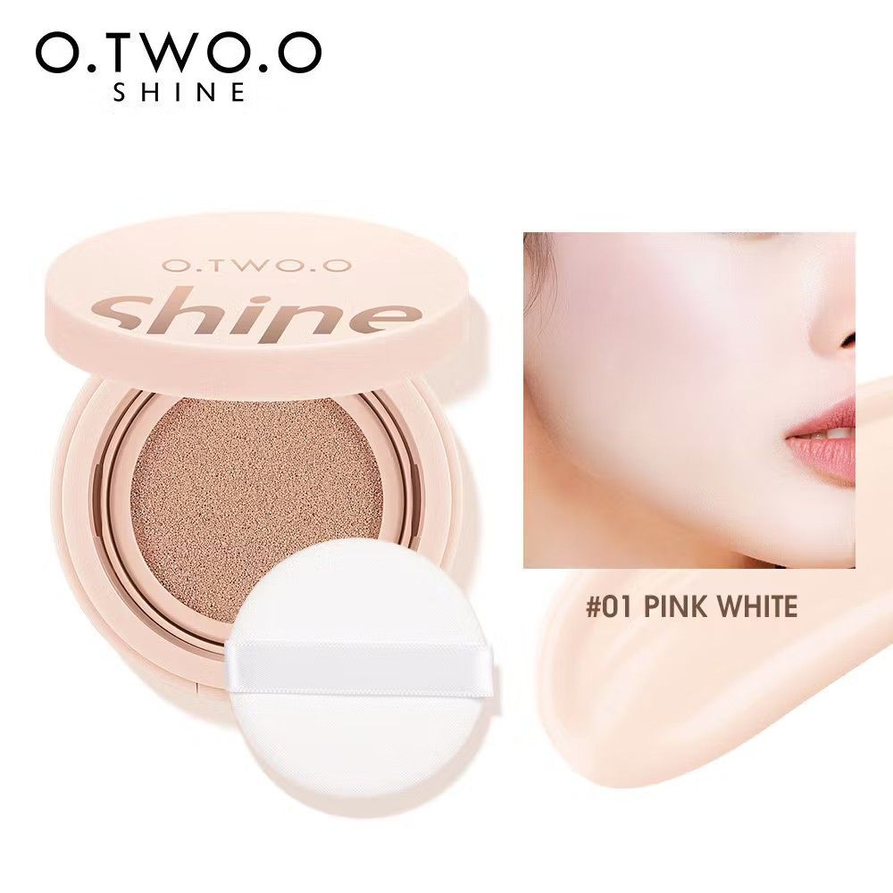 O.TWO.O Shine Cushion BB Cream (Category: Makeup) located in Los Banos. Submitted by donnaalbay47990 (Listing ID 1434575664, Image 2). Description: - O.TWO.O Shine Cushion BB Cream - Available Shades: #01 Pink White, #03 Wheat Color - Provides a radiant finish - Includes a sponge applicator for easy use - Packaged in a light pink compact case.