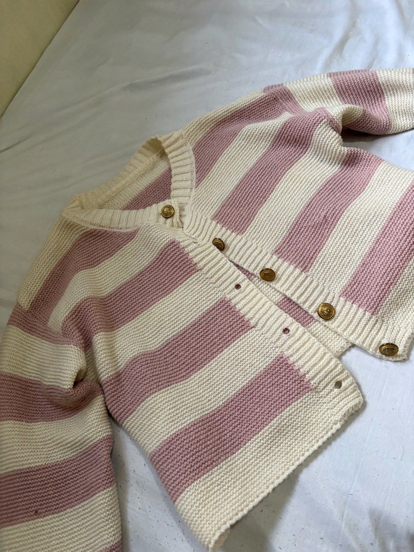 Pink Knitted Cardigan (Category: Coats, Jackets and Outerwear) located in Cainta. Submitted by div.declutters (Listing ID 1434596645, Image 1). Description: actual picture .
