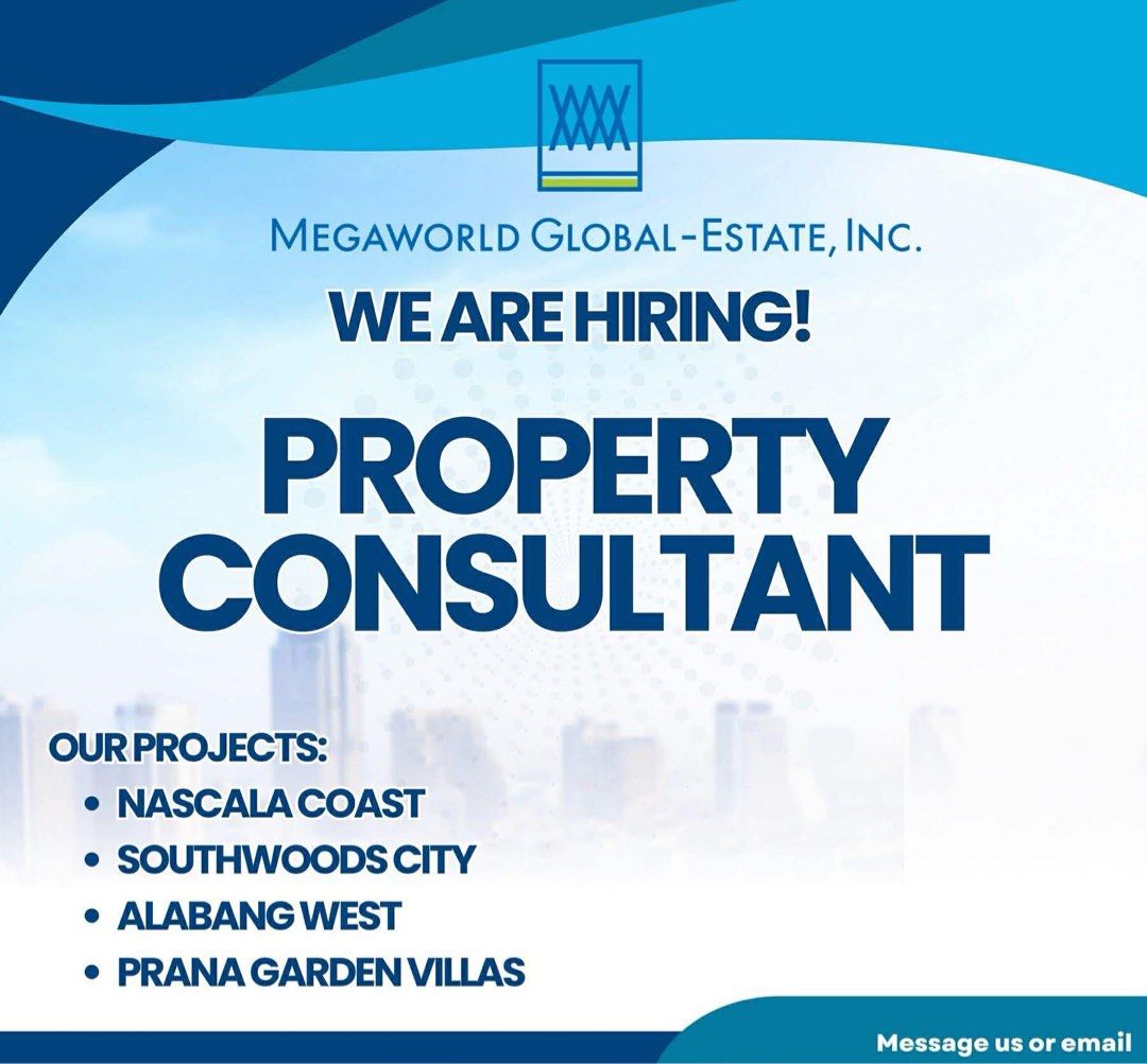 Property Consultant For Hiring (Category: Sales, Retail & Marketing) located in Manila. Submitted by enriquezma99224 (Listing ID 1434600668, Image 1). Description: Generate leads, assist clients, present properties, close deals.