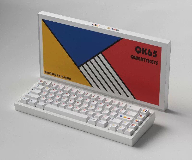 QK65 QWERTYKEYS Base Kit - White465501192392560641