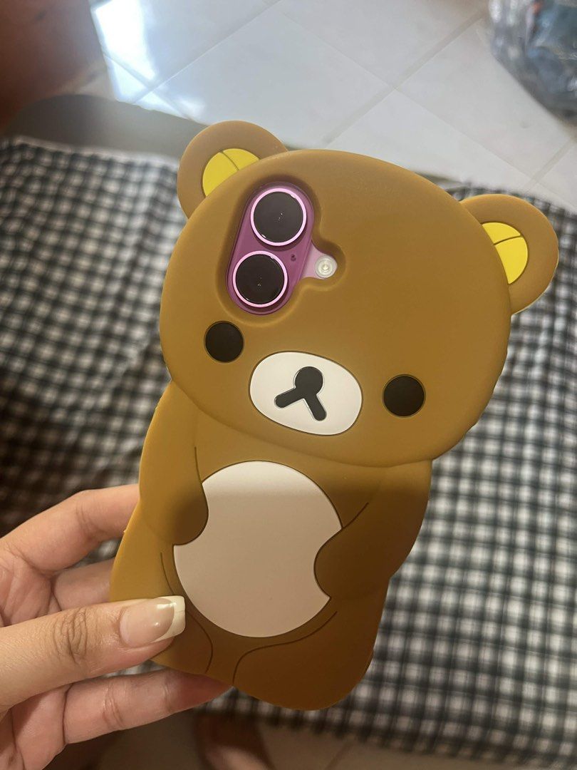 Rilakkuma Character IPhone 16 case (Category: Cases & Sleeves) located in Cainta. Submitted by div.declutters (Listing ID 1434596745, Image 1). Description: actual picture for Iphone 16 .