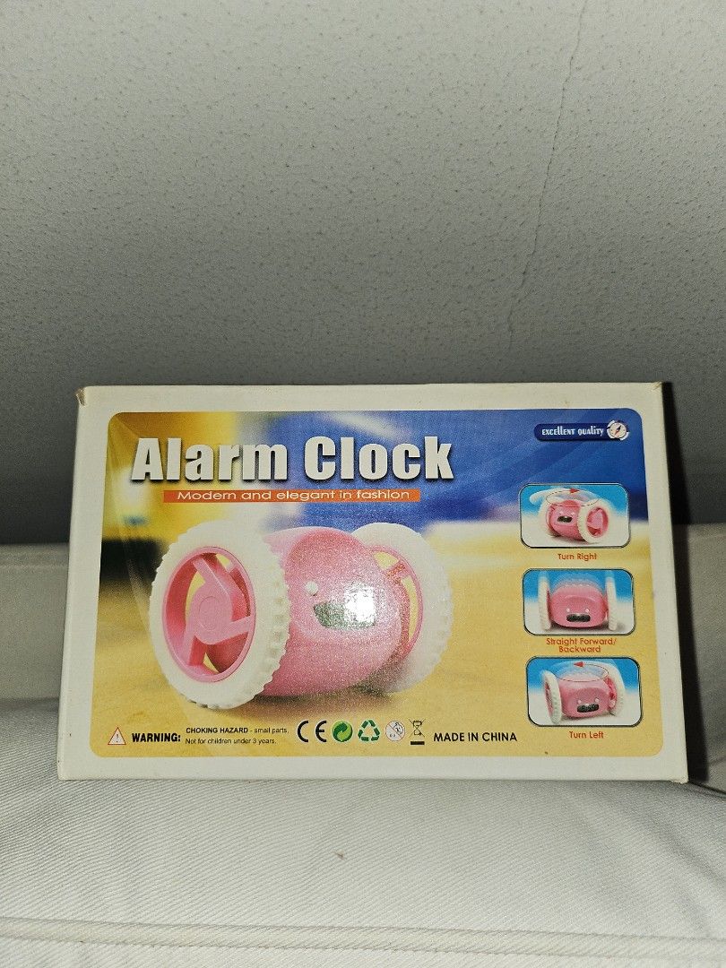 Rolling Alarm Clock - Pink439481949299025921