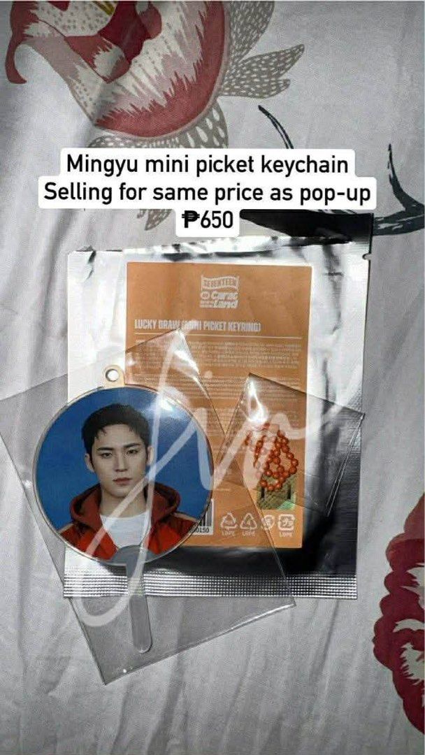 Seventeen Caratland Mini Picket (Mingyu) (Category: Designer & Blind Box Toys) located in Manila. Submitted by ailison1129b (Listing ID 1434595734, Image 1). Description: Self-opened bought April 5, 2026 Brand-new Complete inclusions Loc: QC, Araneta Ave/ Banawe Fixed price .
