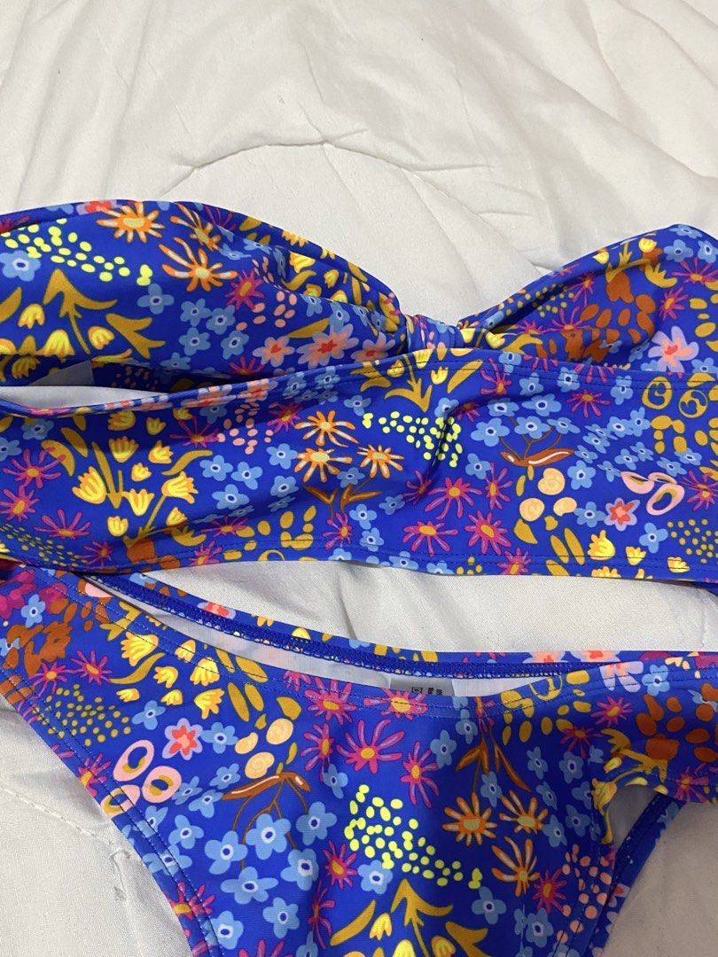 Shein Blue Floral Bikini Swimsuit (Category: Bikinis & Swimsuits) located in Caloocan City. Submitted by ashpreloves (Listing ID 1434497181, Image 3). Description: Size s-m not used.