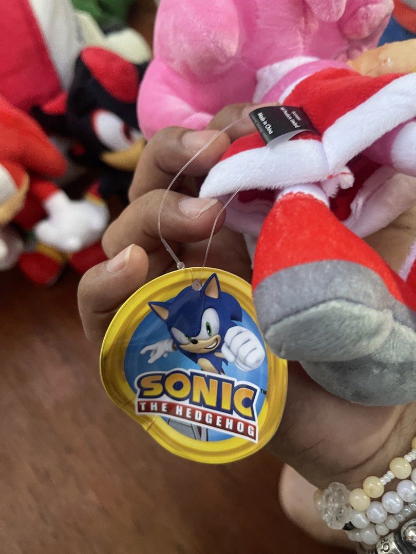 Sonic the Hedgehog Plush Toys (Category: Plushies & Soft Toys) located in Muntinlupa City. Submitted by joanofarc1013 (Listing ID 1434443092, Image 2). Description: - Sonic the Hedgehog plush toy set. - Includes Sonic, Amy, Knuckles, and Shadow. - Each plush toy has its original tag. - Features vibrant colors and character designs. - Ideal for Sonic franchise enthusiasts..