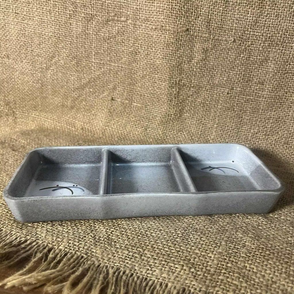 Stoneware Divided Sauce/Condiment Dish (sold per piece) (Category: Dinnerware & Cutlery) located in Bulacan. Submitted by ceramicscubby (Listing ID 1434576400, Image 3). Description: • Size: 8.25 L x 3.6 W x 1 H in. • 5 pieces available ❗️CLOSING DOWN SALE, ALL PRICES ARE MARKED DOWN. WE WILL NOT BE ACCEPTING OFFERS LOWER THAN OUR ASKING PRICE. ❗️ .