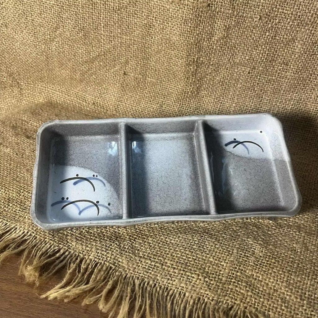Stoneware Divided Sauce/Condiment Dish (sold per piece) (Category: Dinnerware & Cutlery) located in Bulacan. Submitted by ceramicscubby (Listing ID 1434576400, Image 2). Description: • Size: 8.25 L x 3.6 W x 1 H in. • 5 pieces available ❗️CLOSING DOWN SALE, ALL PRICES ARE MARKED DOWN. WE WILL NOT BE ACCEPTING OFFERS LOWER THAN OUR ASKING PRICE. ❗️ .