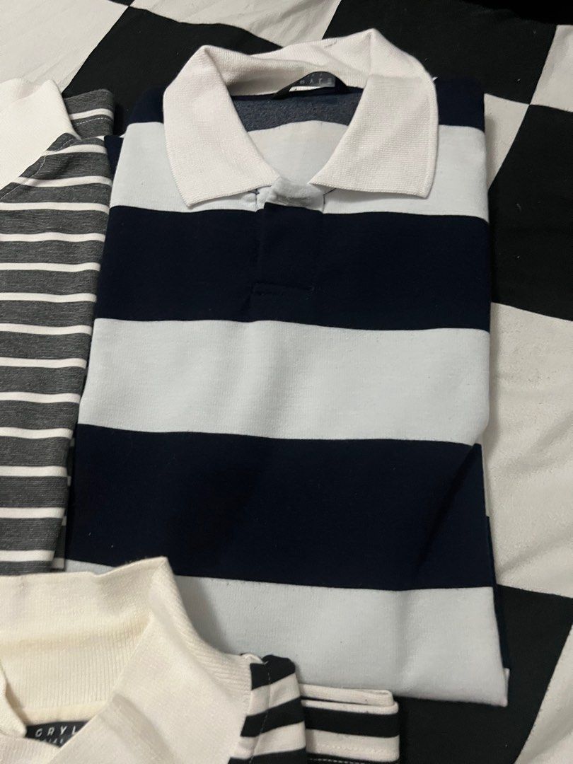 Stripes Polo Shirt (Category: Tshirts & Polo Shirts ) located in Las Pinas. Submitted by ffinds (Listing ID 1434388835, Image 3). Description: 🍊 Brand - Gryle Stripes Polo Shirts Dimensions: 22x28 ❗️Take all for 350 Alabang/Las Pinas Loc decluttering.