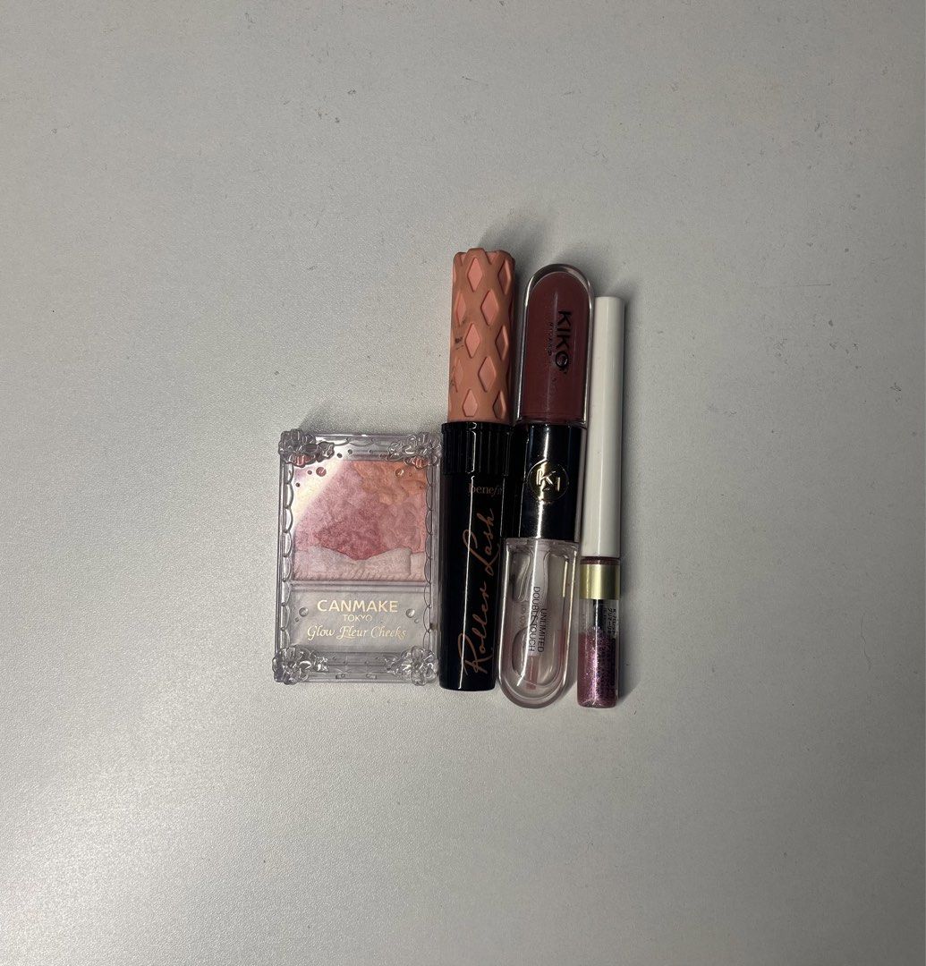 Take all makeup (Category: Makeup) located in Manila. Submitted by bahialover (Listing ID 1434515201, Image 1). Description: - Kiko: 500 - Benefit: 750 - 1Day Tattoo: 350 - Canmake: 240 - Prices are negotiable RFS: I need funds asap :( MOP: Gcash MOD: Lalamove (SF is shouldered by buyer) .