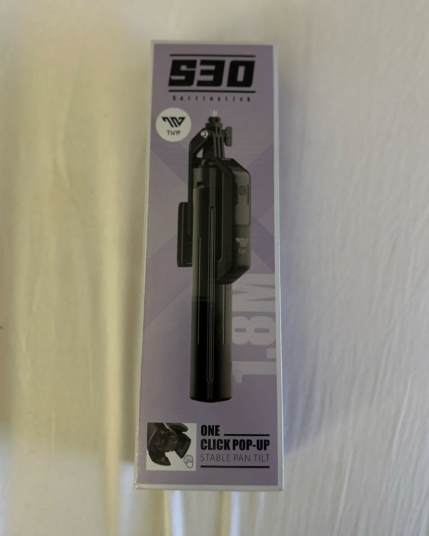 TNW S30 Selfie Stick 1.8M (Category: Tripods & Monopods) located in San Juan City. Submitted by looneybin559 (Listing ID 1434453110, Image 1). Description: - TNW S30 Selfie Stick - Black color - Extends up to 1.8 meters - One-click pop-up design - Stable pan tilt - Includes carrying pouch Never used. Just kept in storage. WYSIWYG. ***ITEM IS AVAILABLE IF YOU CAN SEE THIS MESSAGE. Please avoid asking again. NO MEASUREMENTS/NO TRADES. Payment via G