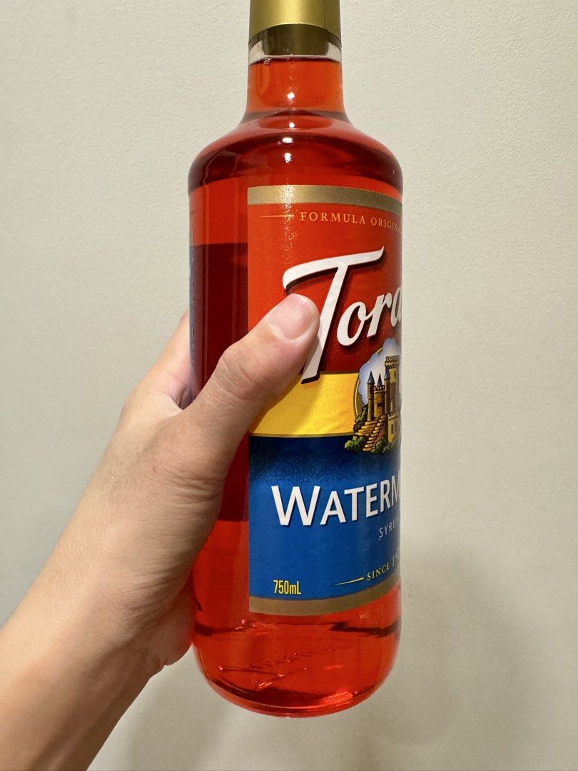 Torani Watermelon Syrup (Category: Beverages) located in Quezon City. Submitted by moniquecloset (Listing ID 1434457917, Image 3). Description: December 13, 2026 expiry.