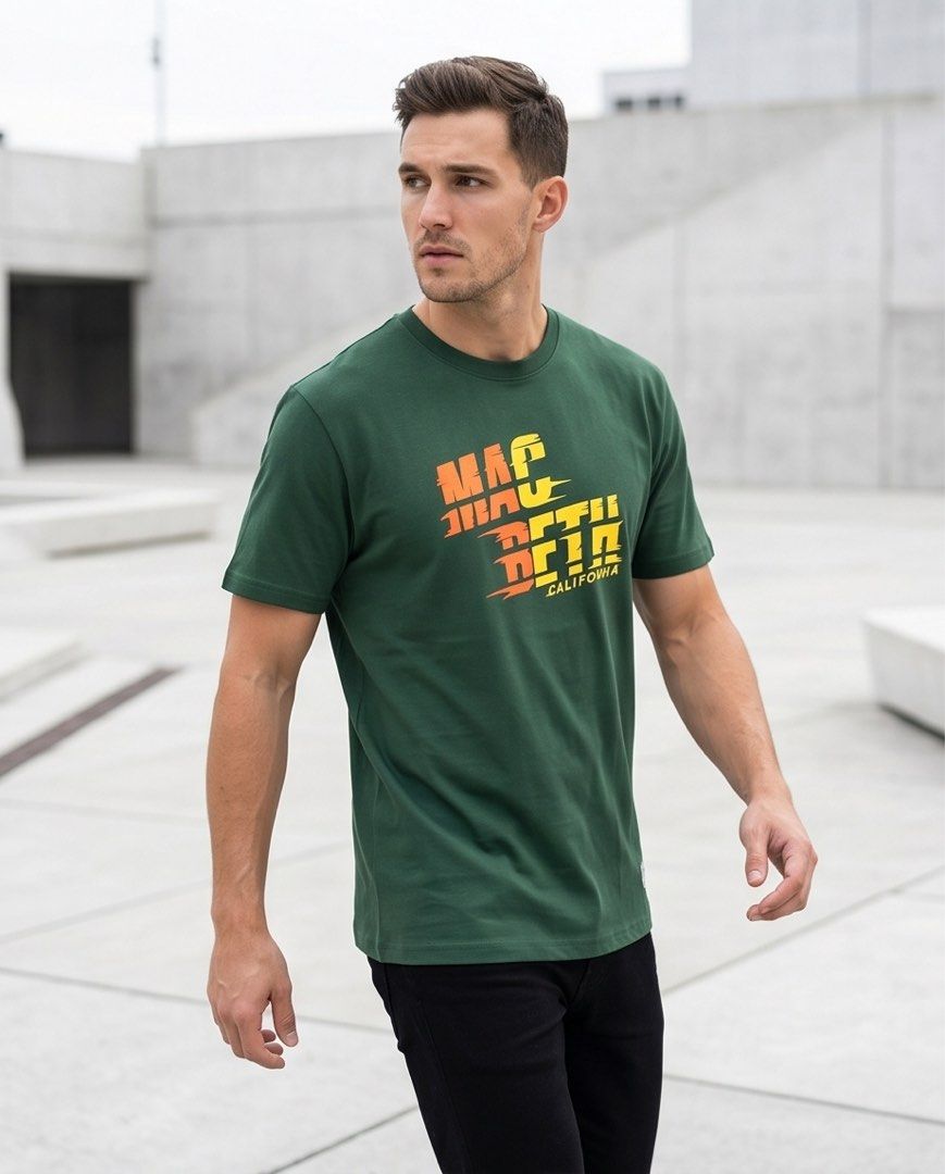 Unisex Macbeth Green T-shirt (Category: Tshirts & Polo Shirts ) located in Manila. Submitted by eishty05 (Listing ID 1434535767, Image 2). Description: This T-shirt is product of impulse buying and still brand new as price tagged also attached. This can fit large to x-large. This can be your outdoor outfit compatible with light color shorts or light colored jeans..