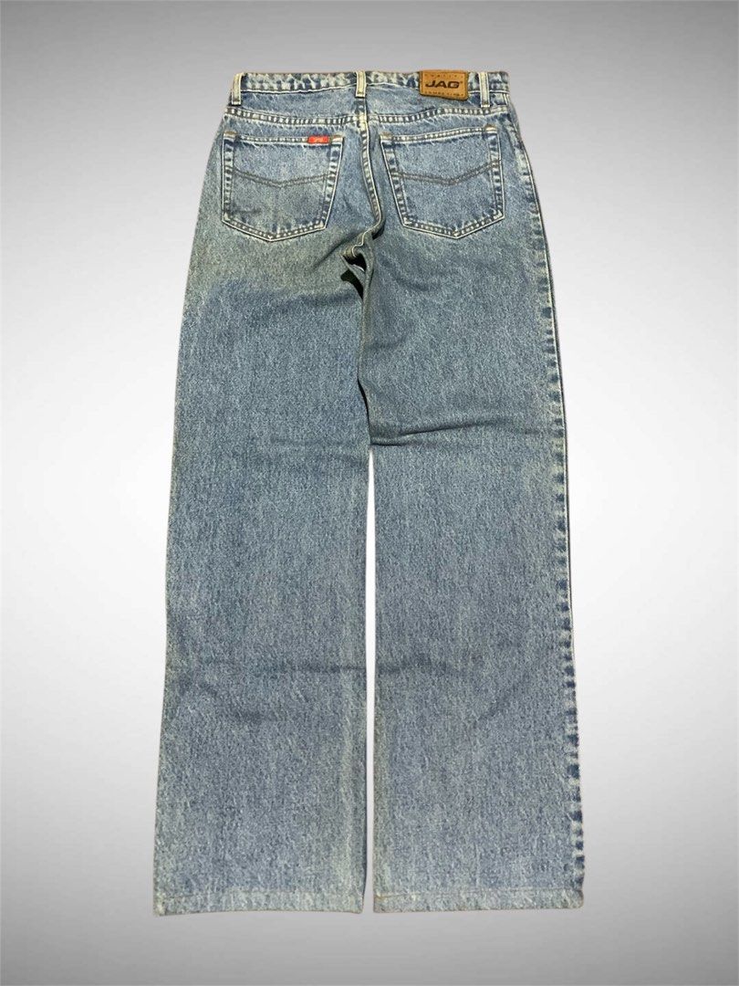 Vintage Jag Denim Panta (Category: Jeans) located in Mandaue City. Submitted by sinina.ceb (Listing ID 1434536103, Image 3). Description: Dimensions (inches) Waistline - 28 Length - 40 Thigh - 10 Leg hole - 8 Color rate - 9/10 Condition - 10/10 Issue: needs wash Payment - Maya Payment first / NO COD, COP J&T courier / SF charge to buyer ❗Delivery of orders to courier is on SATURDAY. •Color may vary due to lighting •Manage your expectations since 