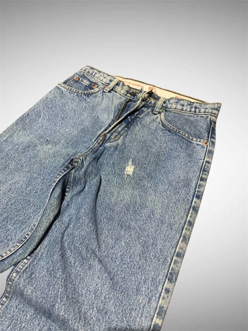 Vintage Jag Denim Panta (Category: Jeans) located in Mandaue City. Submitted by sinina.ceb (Listing ID 1434536103, Image 2). Description: Dimensions (inches) Waistline - 28 Length - 40 Thigh - 10 Leg hole - 8 Color rate - 9/10 Condition - 10/10 Issue: needs wash Payment - Maya Payment first / NO COD, COP J&T courier / SF charge to buyer ❗Delivery of orders to courier is on SATURDAY. •Color may vary due to lighting •Manage your expectations since 