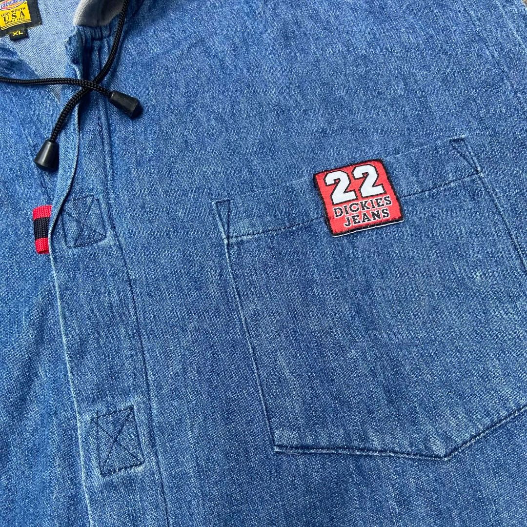 Vintage Y2K Dickies Patchwork Denim (Category: Vests) located in Angeles City. Submitted by eriellynnthrifts (Listing ID 1434558042, Image 3). Description: 24x30 XL on tag XL Fittings Good Condition. See photo for details 390 Angeles City Pampanga.