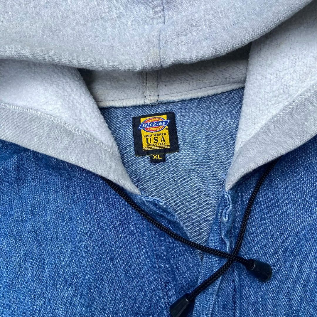 Vintage Y2K Dickies Patchwork Denim (Category: Vests) located in Angeles City. Submitted by eriellynnthrifts (Listing ID 1434558042, Image 2). Description: 24x30 XL on tag XL Fittings Good Condition. See photo for details 390 Angeles City Pampanga.