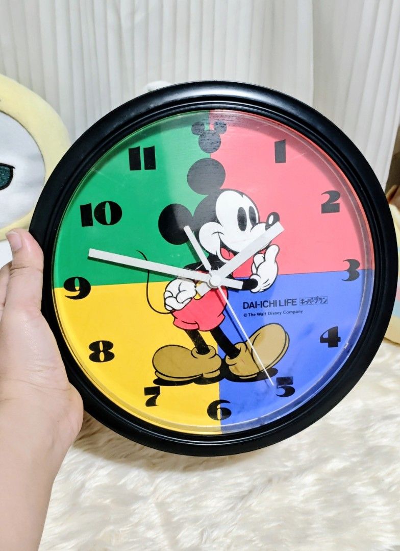 WALT DISNEY MICKEY MOUSE CLOCK (Category: Clocks) located in Manila. Submitted by yourfavoritethings7 (Listing ID 1434443222, Image 3). Description: Tested: Working As is..