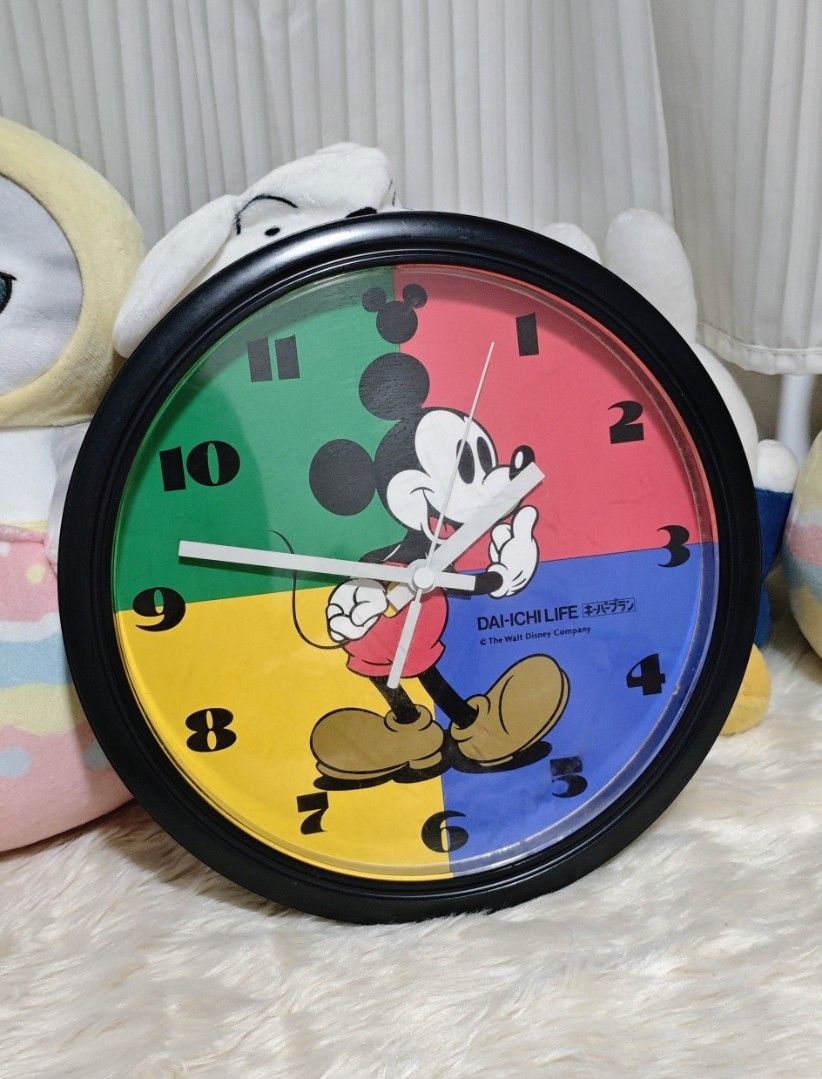 WALT DISNEY MICKEY MOUSE CLOCK (Category: Clocks) located in Manila. Submitted by yourfavoritethings7 (Listing ID 1434443222, Image 1). Description: Tested: Working As is..