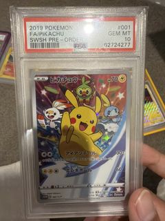 PSA 10 Pikachu 001/S-P Full Art SWSH Pre-Order Japanese 2019