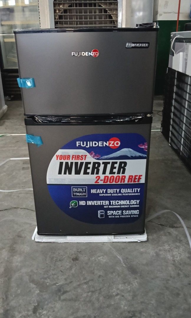 3.5cubic Inverter Two-Door Personal Ref Fujidenzo (Category: Refrigerators and Freezers) located in Caloocan City. Submitted by yam_appliances (Listing ID 1434785402, Image 1). Description: 3.5 cu. ft. HD Inverter Two-Door Ref IRD-35G Fujidenzo Brand Gross: 3.5 cu. ft. / Net: 87 liters Energy Efficient Inverter Compressor Tempered Glass Big Freezer Space Dark Titanium Dimensions (h:w:d) - 85 : 47 : 51 cm Brandnew mallpullout with 1yr. Warranty CO