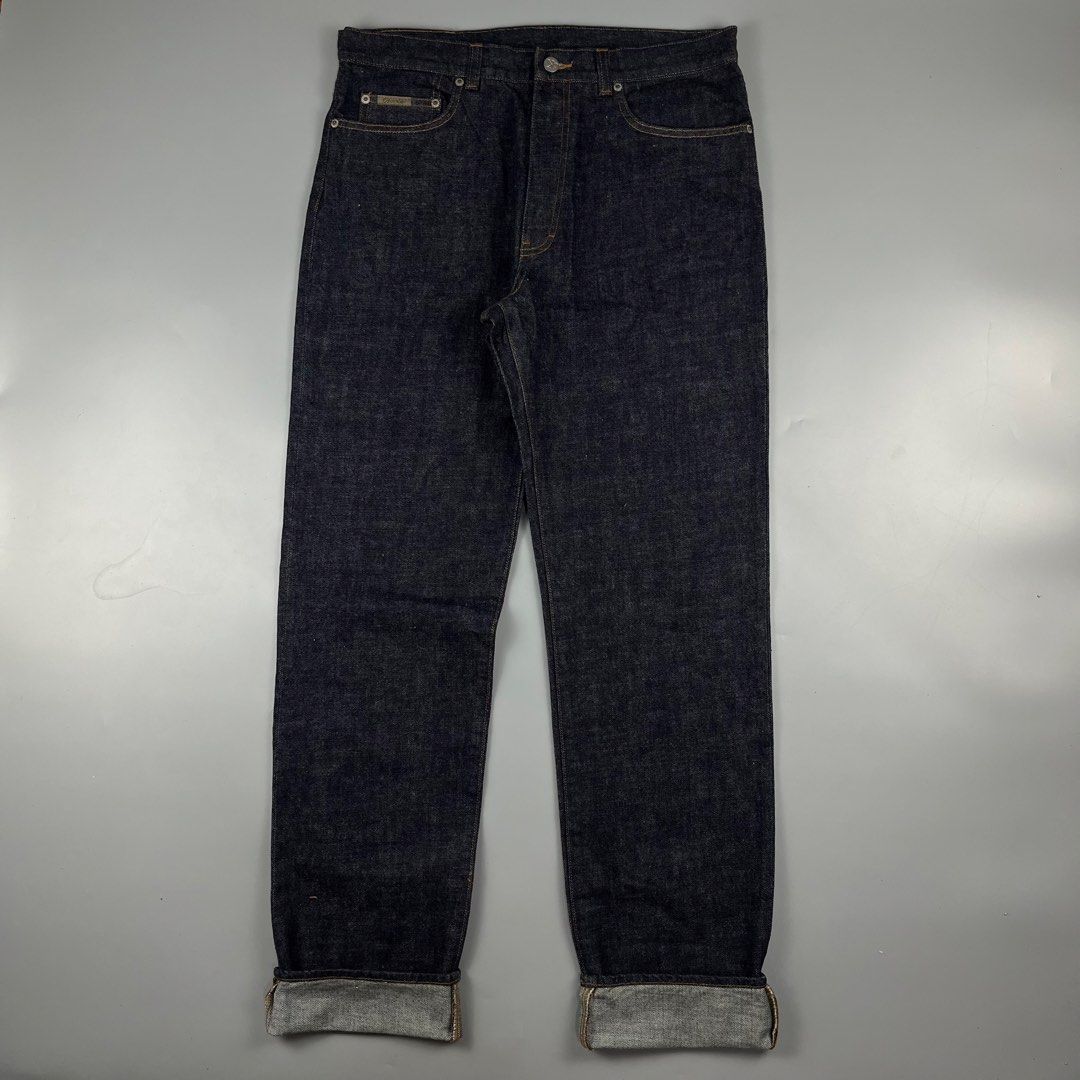 80’s Calvin Klein Raw Denim Pants (Category: Jeans) located in Los Banos. Submitted by 4030.archives. (Listing ID 1434771374, Image 1). Description: 80’s Calvin Klein Raw Denim Pants 1800 Pesos Waist : 16.5 inches Fits 32-33 Waistline Length : 44.5 inches Hem : 8 inches Good as new.