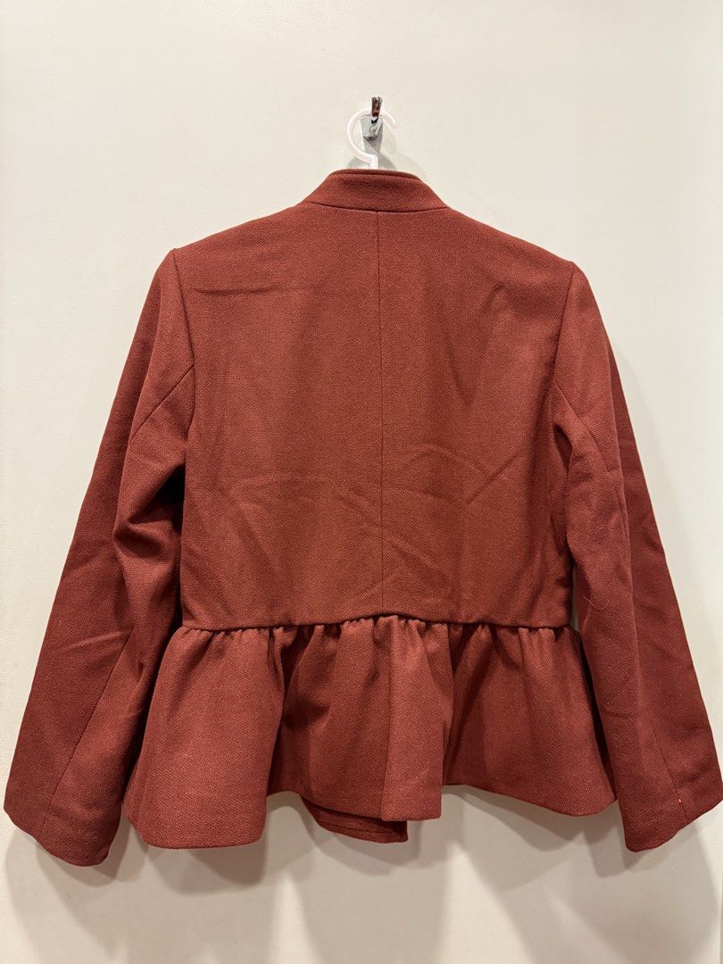 Original Adidas Peplum Jacket (Category: Coats, Jackets and Outerwear) located in Bacacay. Submitted by hellogamer629 (Listing ID 1434773251, Image 2). Description: - Available in size Large or Medium - Mandarin collar - Side pockets - Adidas logo - Bow detail - Toggle closures - Adidas stripes on sleeves - Matching color MOP: GCASH.