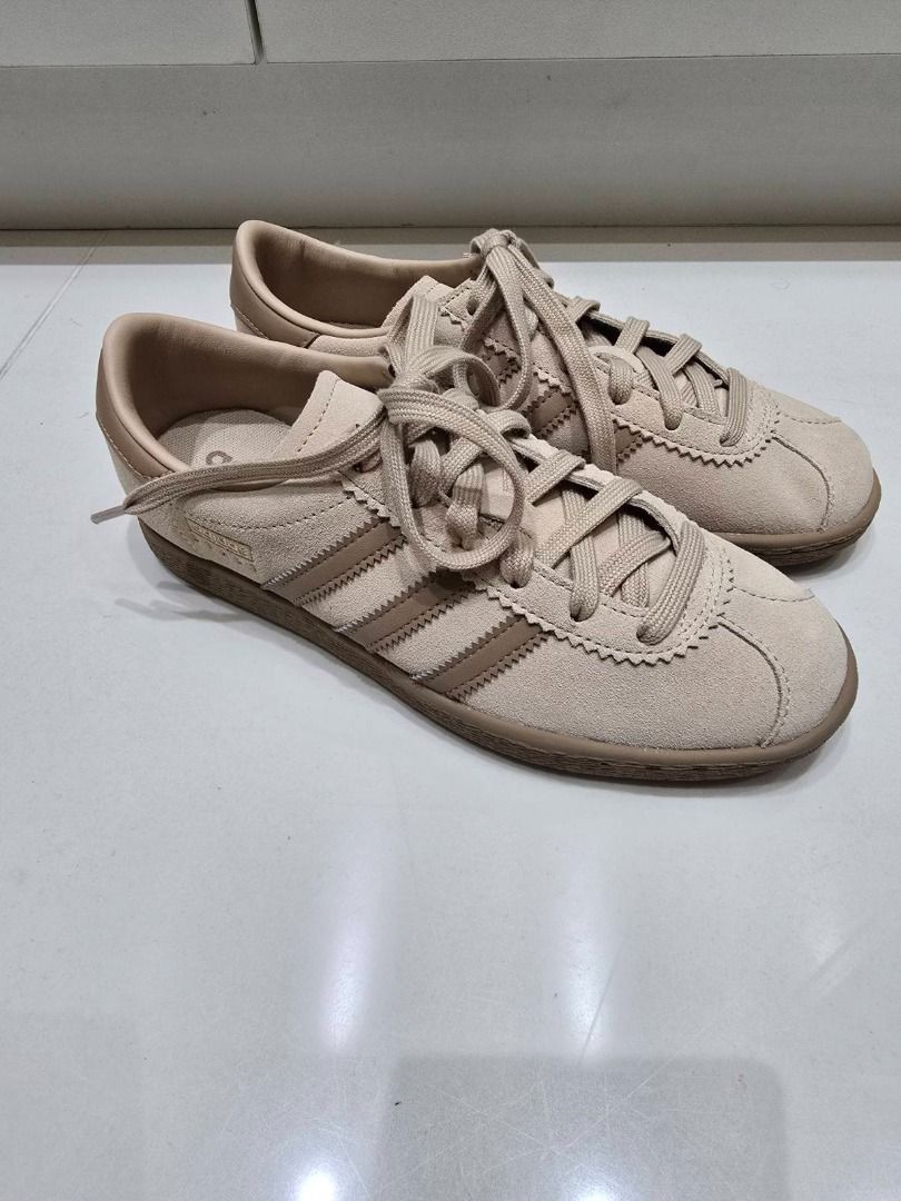 Adidas Stadt Beige Sneakers (Category: Sneakers) located in Makati City. Submitted by michaelbryant (Listing ID 1434669216, Image 2). Description: - Adidas STADT sneakers - Magic Beige/ Cardboard / Gold Metallic - Leather and synthetic upper - Textile and synthetic lining - EVA outsole - US 5.5 / UK 5 / EUR 38 / JPN 235 - Includes original box - Purchased from Seoul.