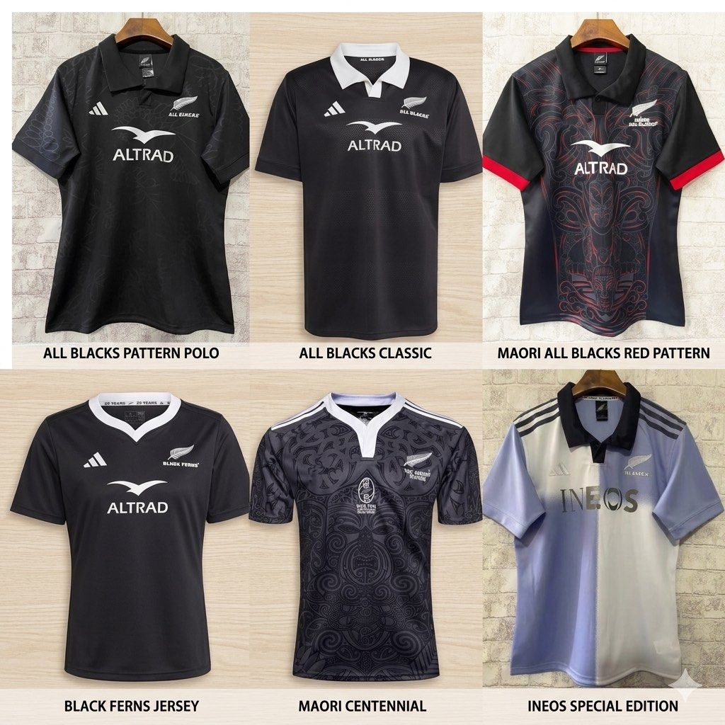 All Blacks Rugby Jersey 2026 Rugby Jersey Soccer Jersey, Men's Fashion ...