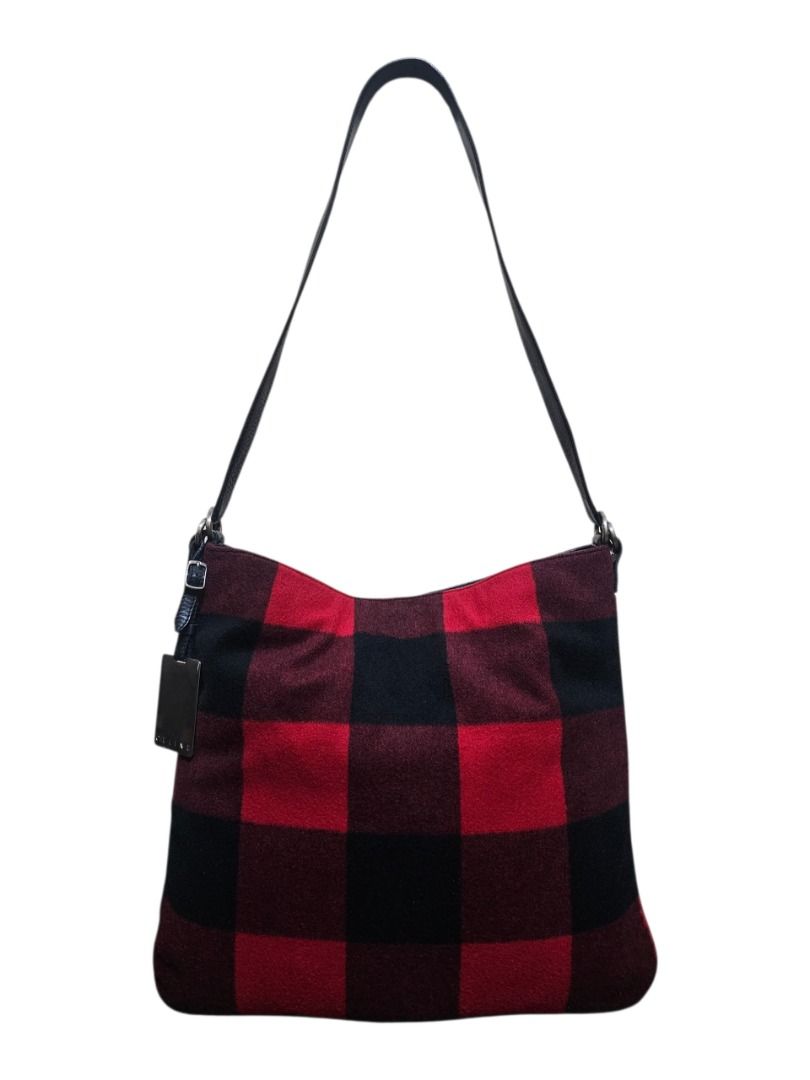 AUTHENTIC CELINE PARIS PLAID WOOL FLANNEL SOFT FLAT SHOULDER / HOBO BAG (Category: Shoulder Bags) located in Makati City. Submitted by maximum_happiness (Listing ID 1434762307, Image 3). Description: READ, READ, READ, READ THE ITEM DESCRIPTION GUARANTEED AUTHENTIC OR FULL REFUND MORE DETAILED PICS HERE – https://jpegbay.com/gallery/009379573-.html#1 VINTAGE EARLY 2000’S PIECE – RARE AND HIGHLY COLLECTIBLE SOFT AND SUPPLE WOOL FLANNEL IN RED AND B