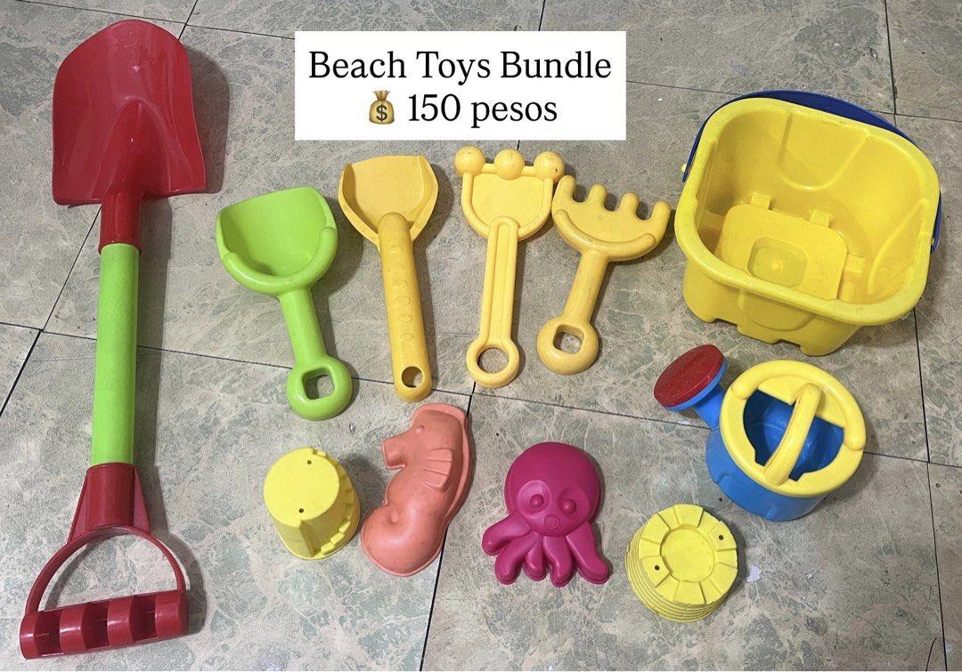 Beach Toys Bundle (Category: Infant Playtime) located in Quezon City. Submitted by wannabeelim (Listing ID 1434779910, Image 1). Description: .