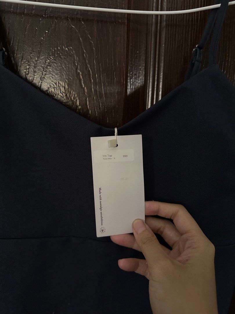 BNWT Sabii Club Iris Top - Navy Blue (Category: Sleeveless) located in Quezon City. Submitted by cstuff_forsale (Listing ID 1434777778, Image 2). Description: 💌 brand nee with tag 💌 authentic 💌 size s 💌 srp 999 💌 no lowballing! will be ignored rfs: decluttering.