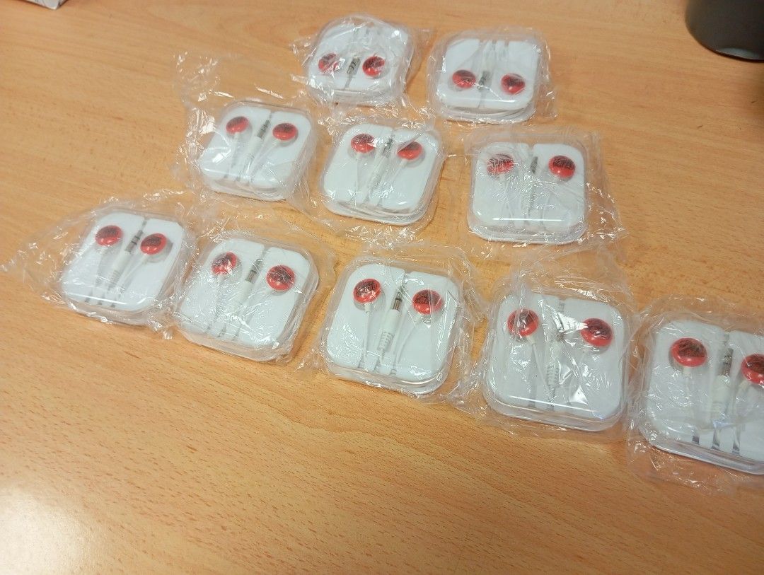 Brand New Red Earphones