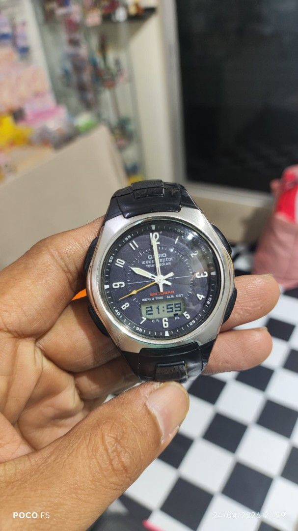 Casio Wave Ceptor Solar Watch, Men's Fashion, Watches & Accessories ...