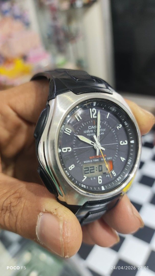 Casio Wave Ceptor Solar Watch, Men's Fashion, Watches & Accessories ...